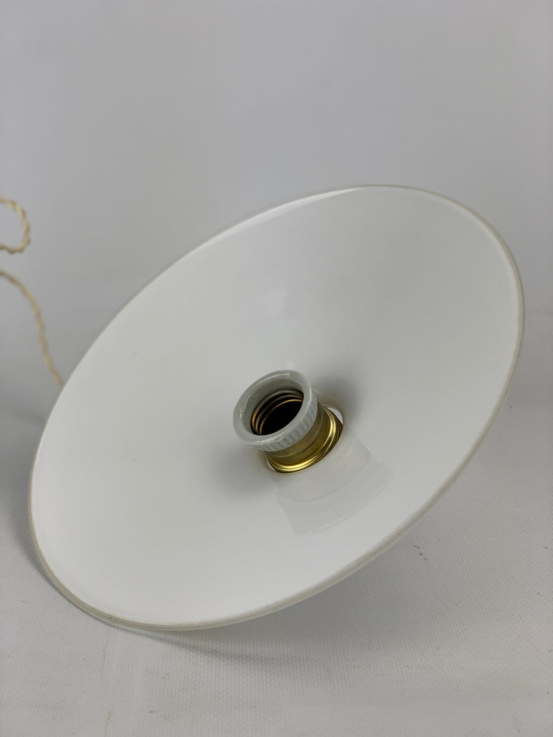 Lampadario vetro opalino