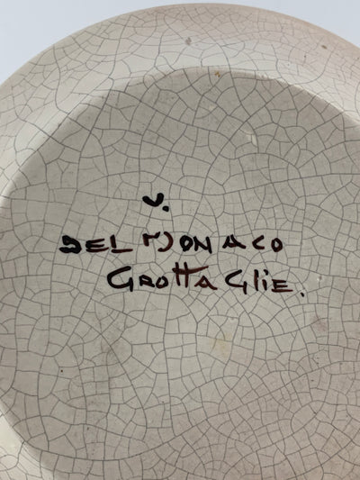 Piatto ceramica Del Monaco Grottaglie