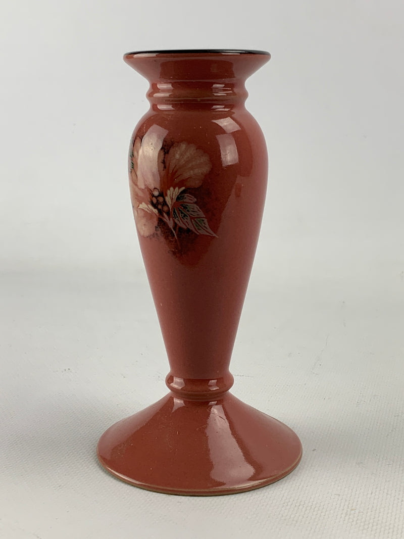 Portacandela ceramica rosa