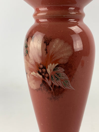 Portacandela ceramica rosa