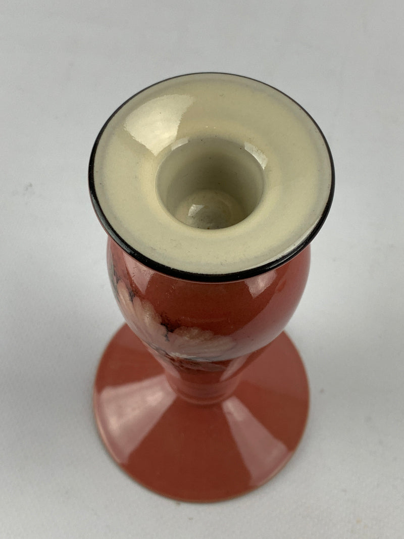 Portacandela ceramica rosa