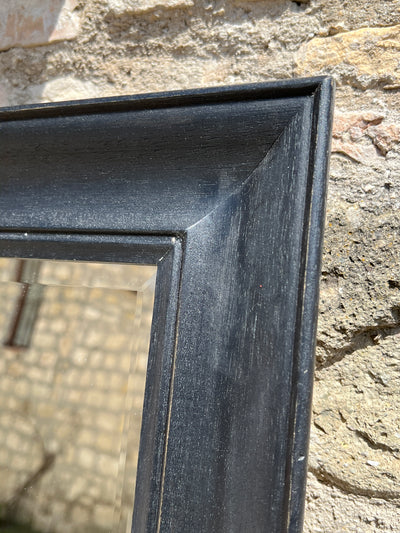 Specchio rettangolare cornice legno nero