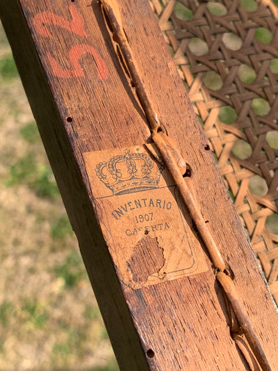 Coppia sedie chiavarine con paglia di Vienna