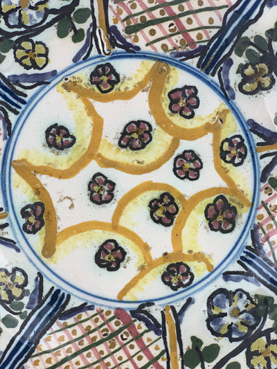 Piatto ceramica dipinta a mano