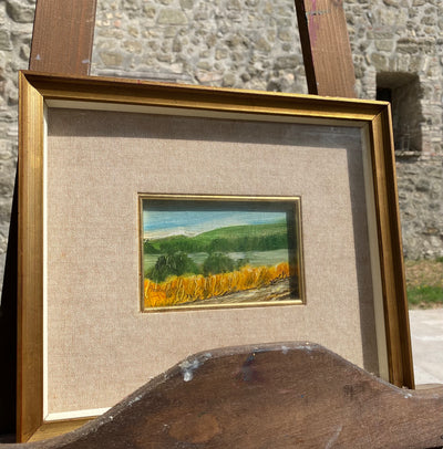 Quadro olio su tela eseguito dal pittore Antonio Padricelli , titolo dell'opera "Colline". Timbro dell'artista presente sul retro dell'opera.
