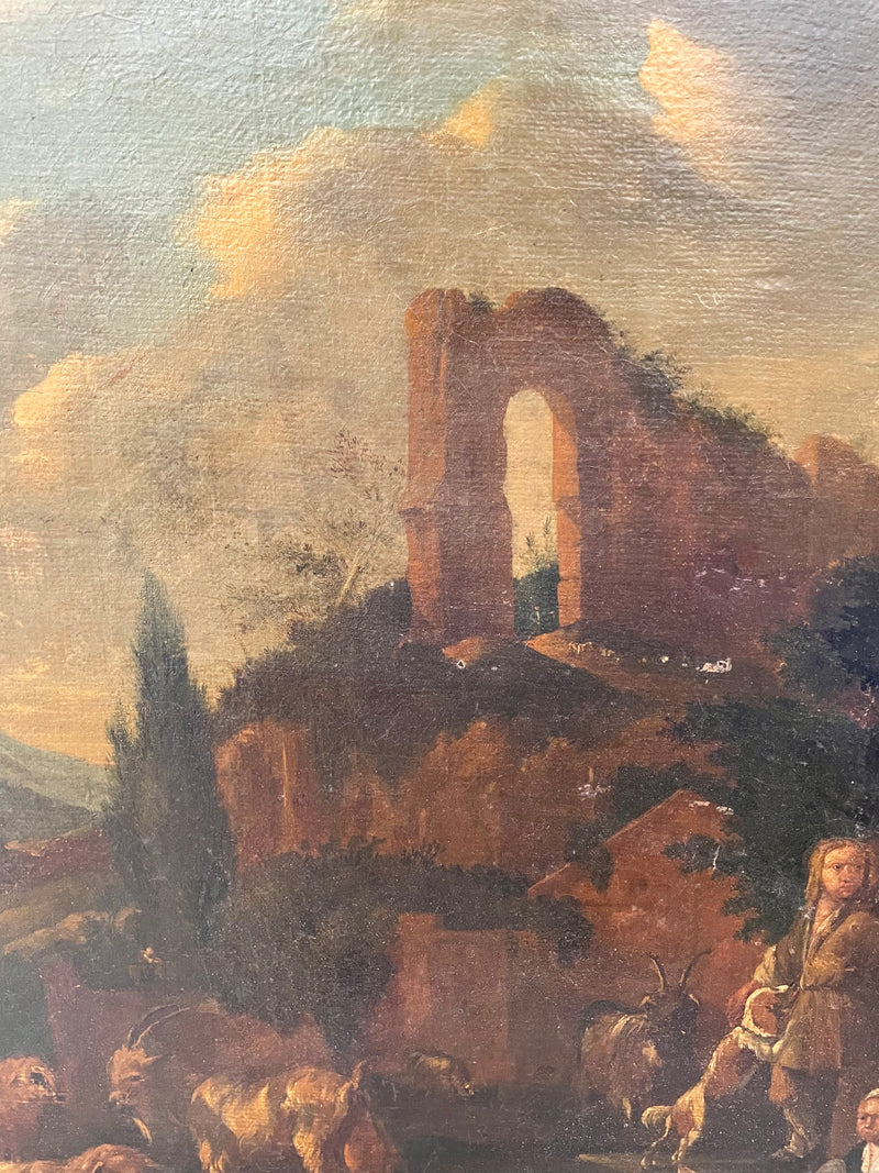 Olio su tela del 1600 probabilmente eseguito da un artista dei Paesi Bassi