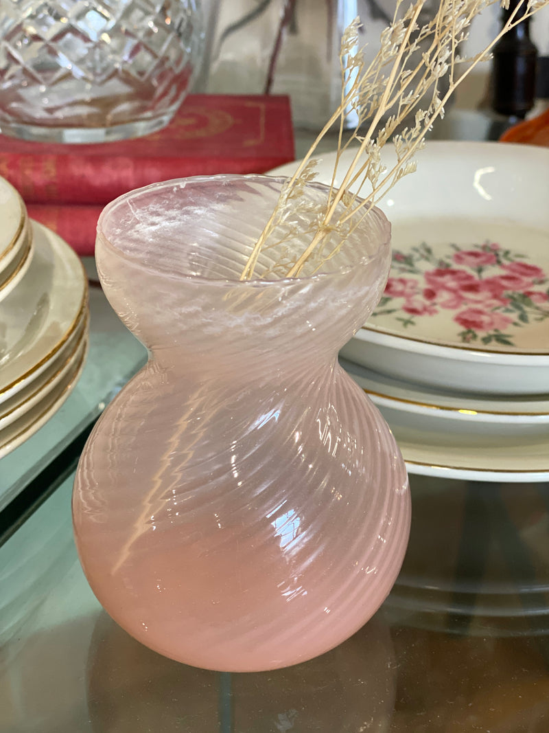 Vasetto in vetro rosa