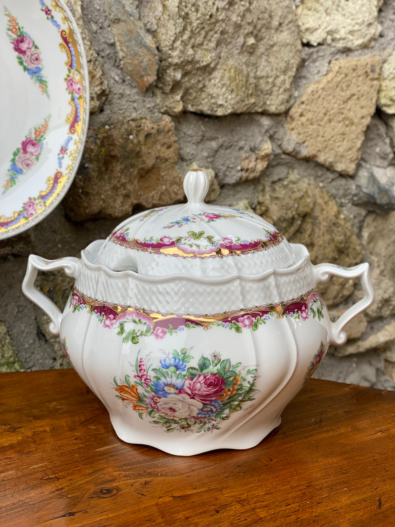 Zuppiera in porcellana Limoges