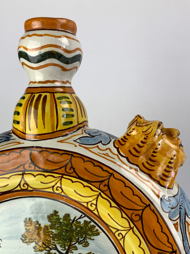 Fiasca del pellegrino ceramica Castelli