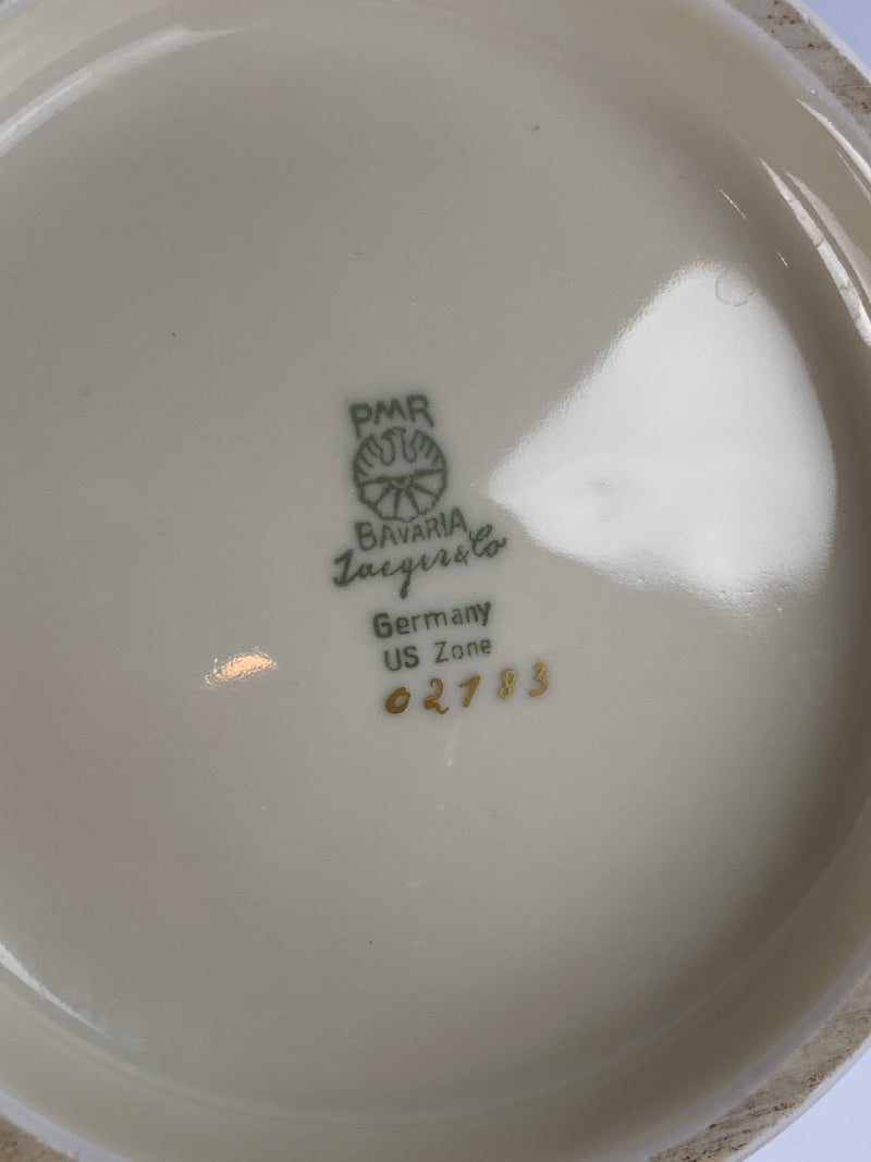 Vaso porcellana Bavaria pavone