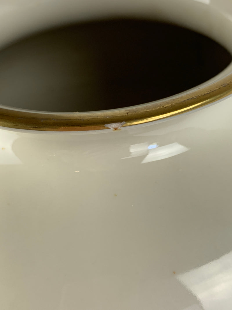 Vaso porcellana Bavaria pavone