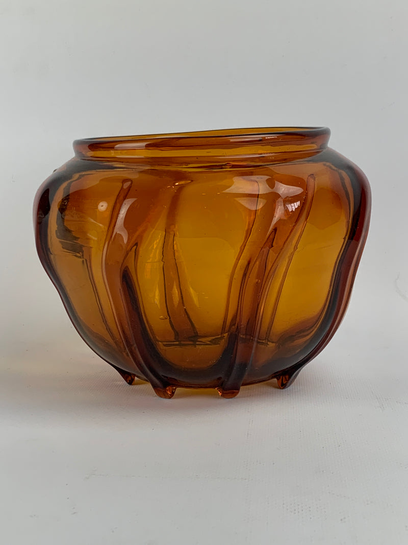 Cachepot Vaso vetro marrone