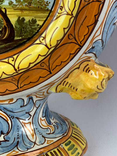 Fiasca del pellegrino ceramica Castelli