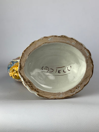 Fiasca del pellegrino ceramica Castelli