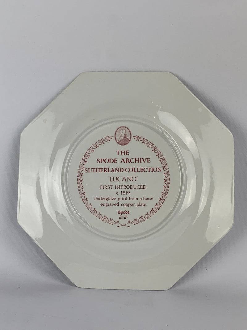 Piatto porcellana Spode "Lucano" England