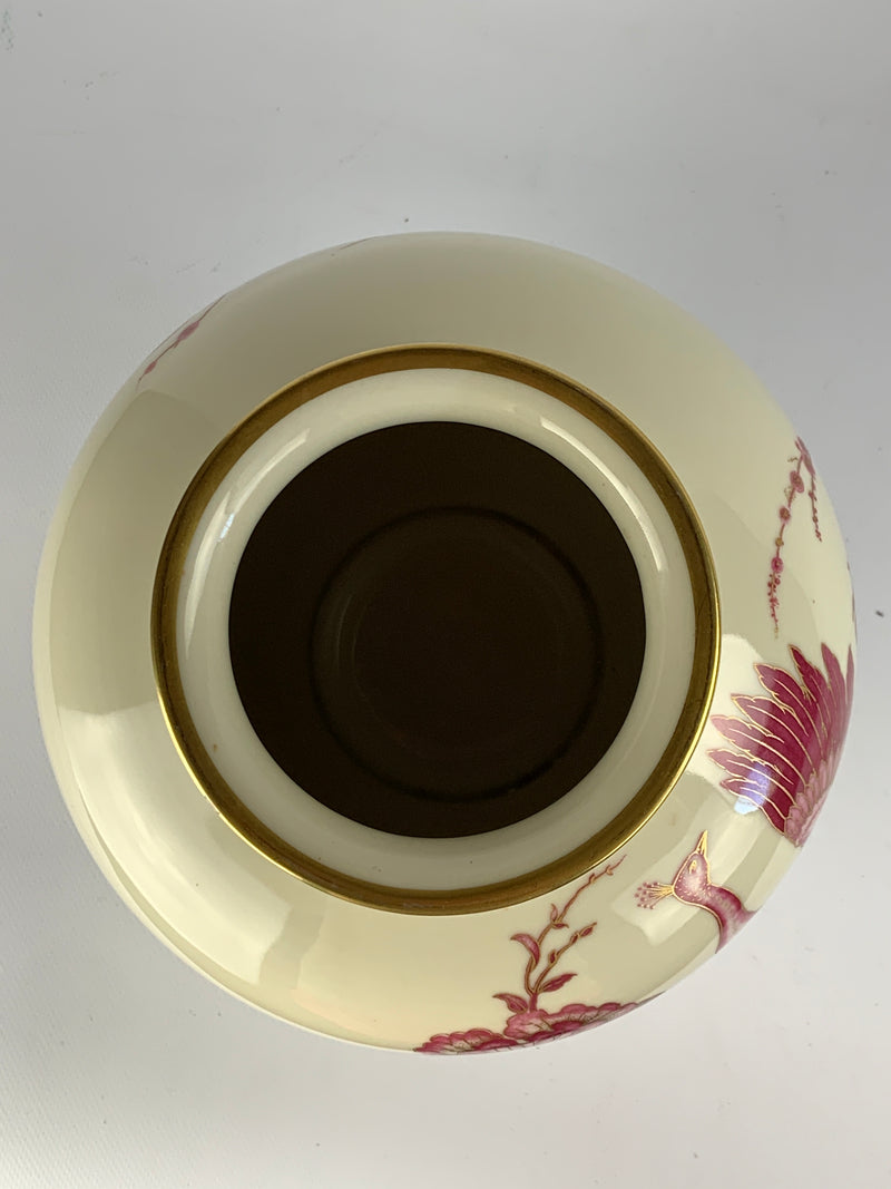 Vaso porcellana Bavaria pavone
