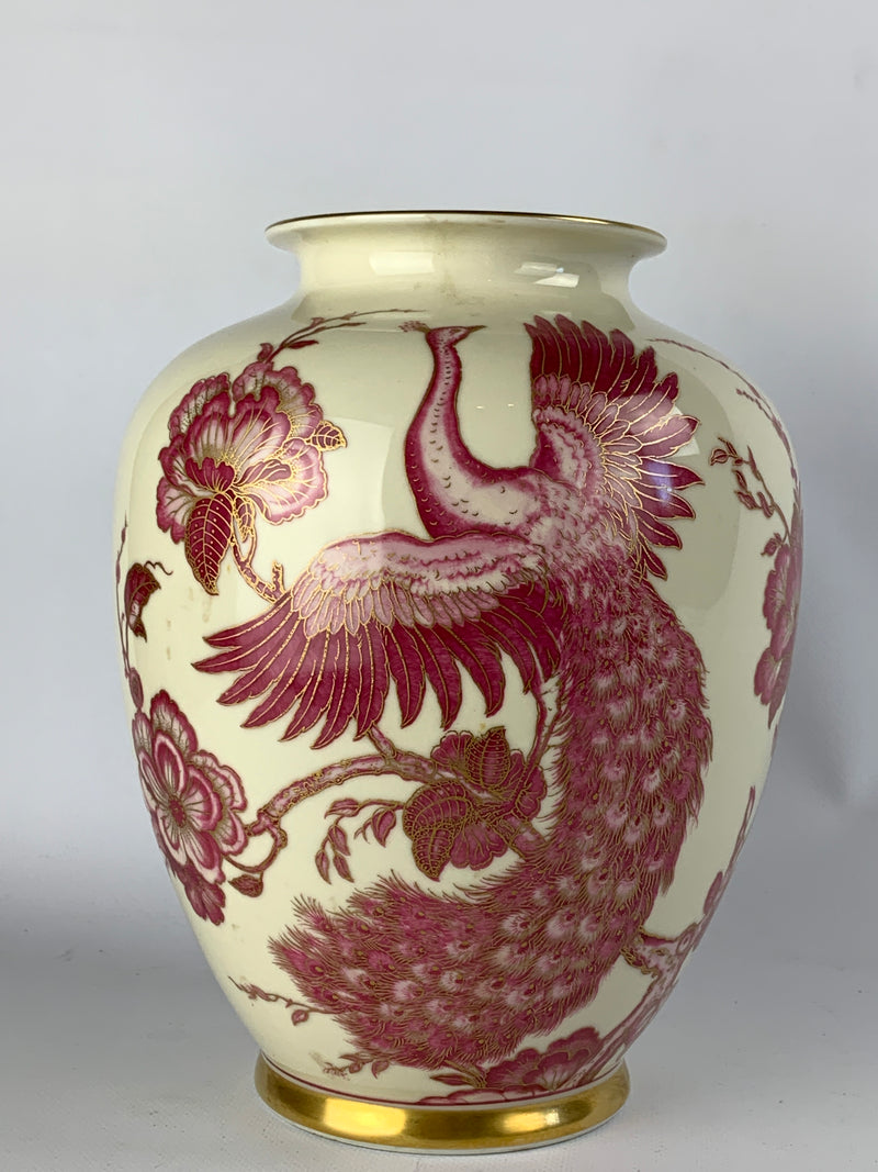 Vaso porcellana Bavaria pavone