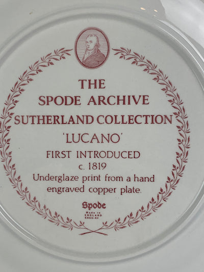 Piatto porcellana Spode "Lucano" England