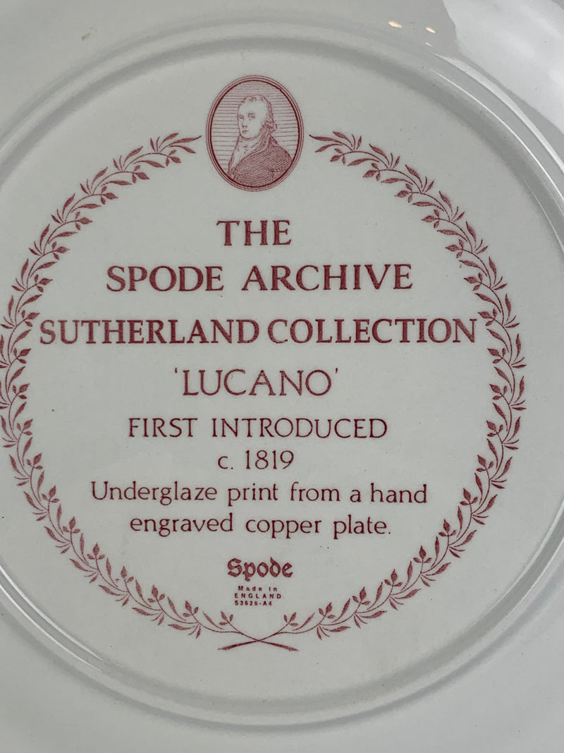 Piatto porcellana Spode "Lucano" England