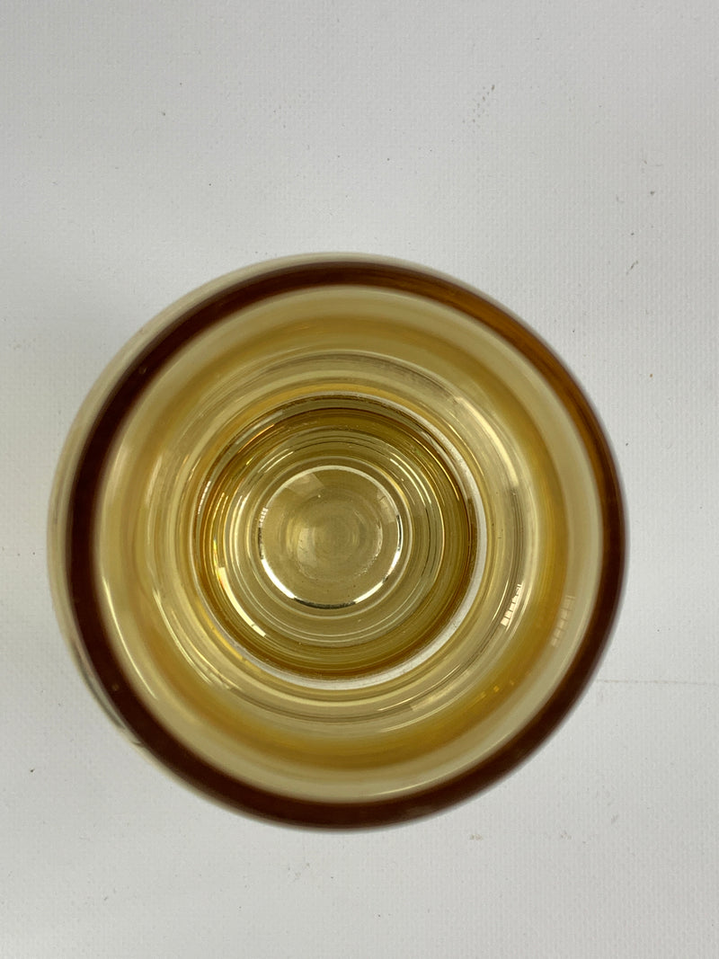 Vaso vetro ambra
