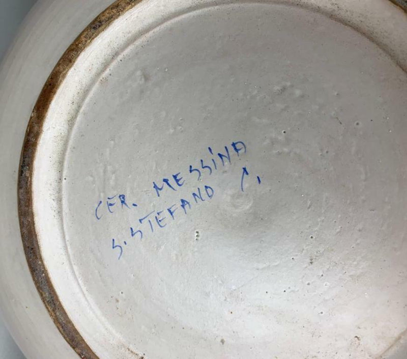Centrotavola ceramica Santo Stefano di Camastra